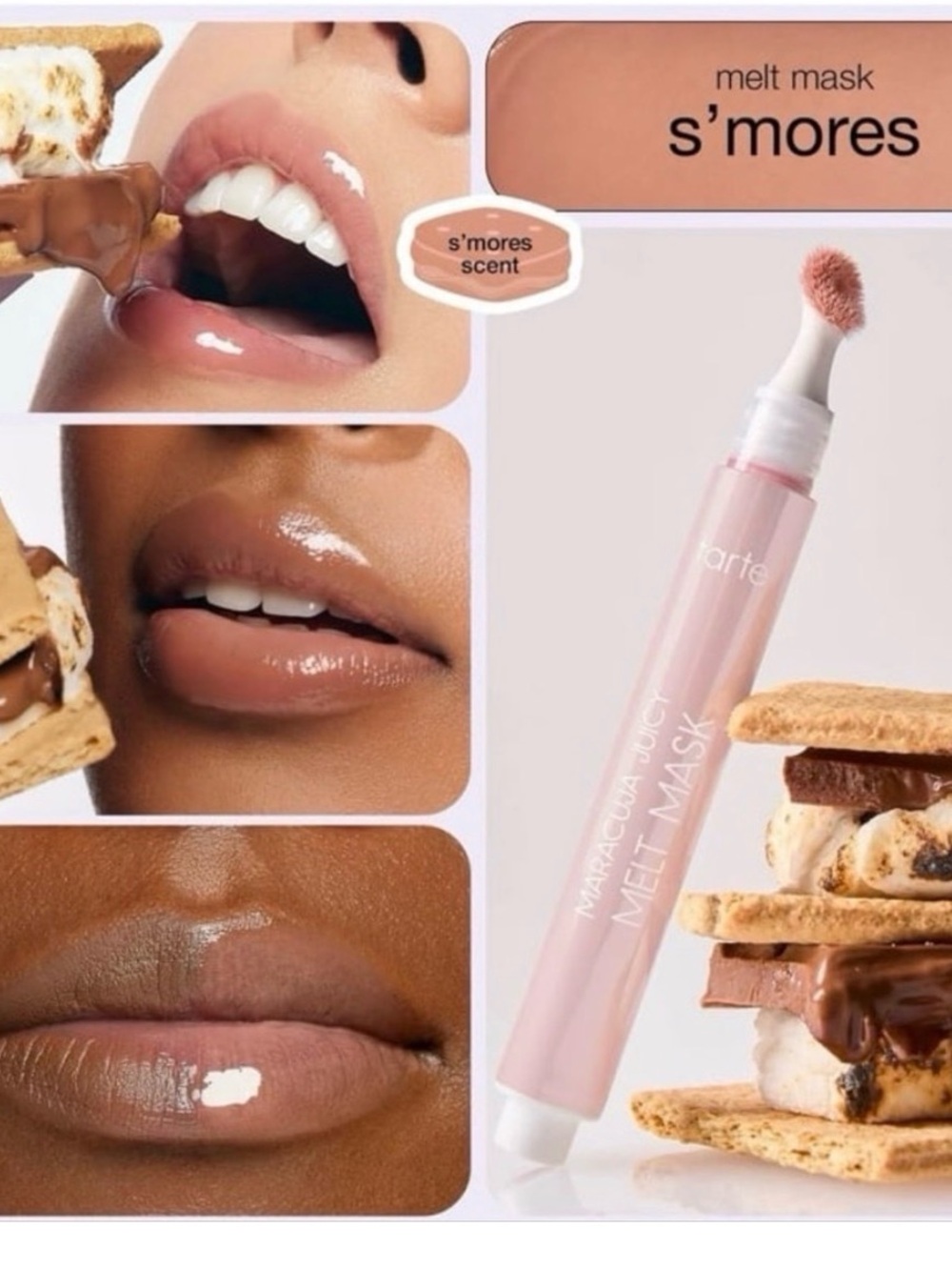 Tarte S’Mores Maracuja Juicy Melt Mask, New Limited Edition